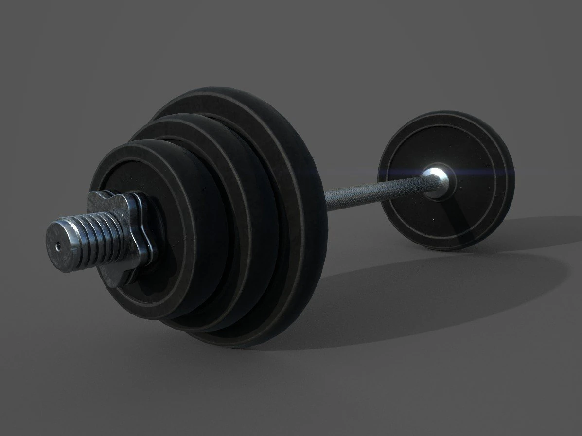 dumbbell 3D Model .c4d .max .obj .3ds .fbx .stl .blend 