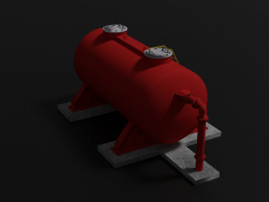 oil tank 3D मॉडल