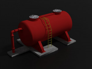 oil tank 3D मॉडल