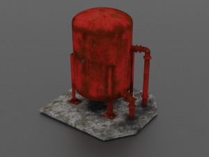 oil tank 3D मॉडल