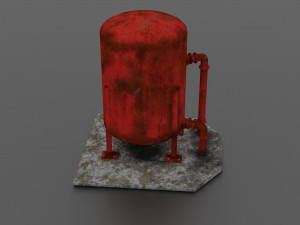 oil tank 3D मॉडल