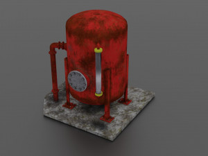 oil tank 3D मॉडल