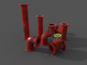 pipes collection 3D Model