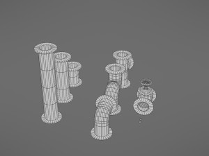 pipes collection Model 3D