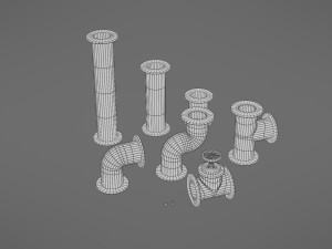 pipes collection Model 3D
