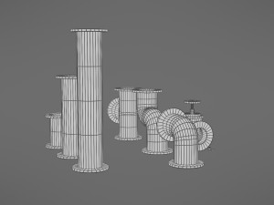 pipes collection Model 3D