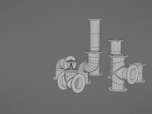 pipes collection Model 3D