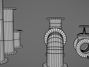 pipes collection Model 3D