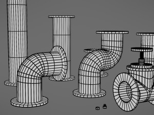 pipes collection Model 3D