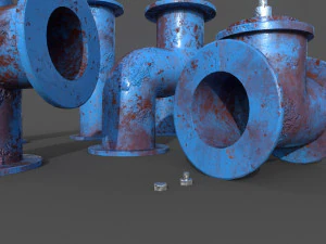 pipes collection 3D Model