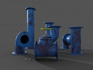 pipes collection 3D Model