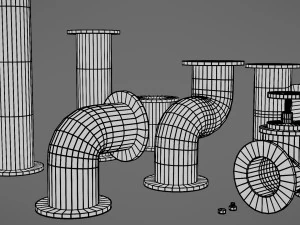 pipes collection 3D Model