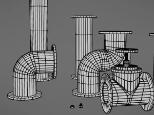 pipes collection 3D Model