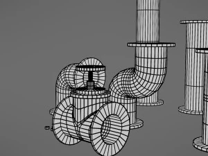 pipes collection 3D Model
