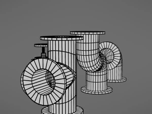 pipes collection 3D Model