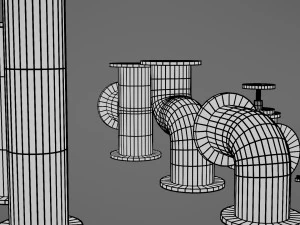 pipes collection 3D Model