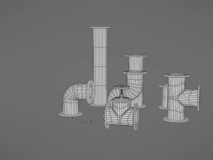 pipes collection 3D Model