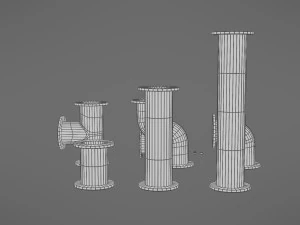 pipes collection 3D Model