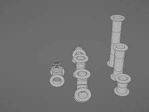 pipes collection 3D Model