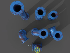 pipes collection 3D Model