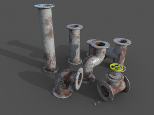 pipes collection 3D Model