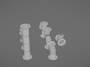 pipes collection Model 3D