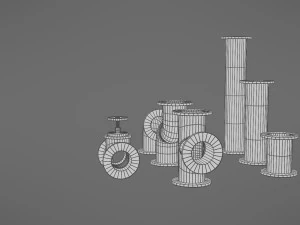 pipes collection 3D Model