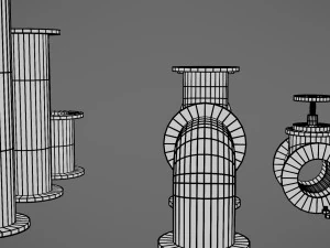 pipes collection 3D Model