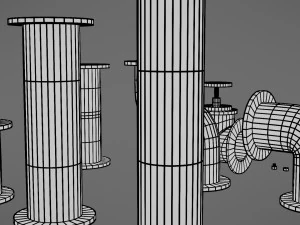 pipes collection 3D Model
