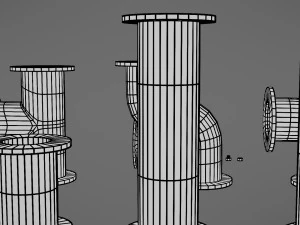 pipes collection 3D Model