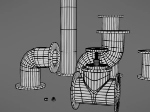 pipes collection 3D Model