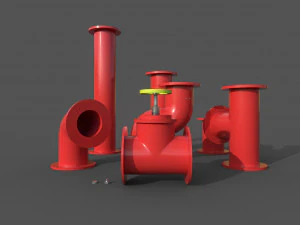 pipes collection 3D Model