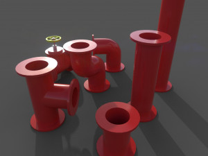 pipes collection Model 3D