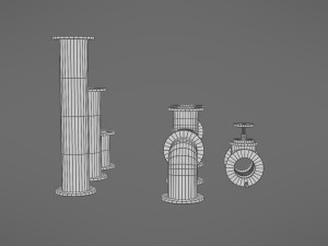 pipes collection Model 3D