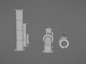 pipes collection 3D Model