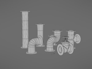 pipes collection Model 3D