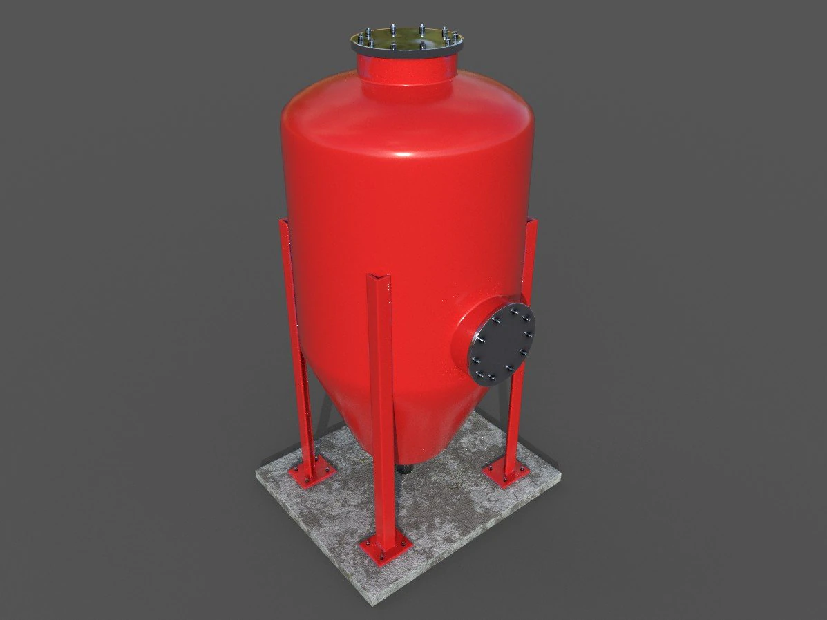 oil tank 3D Model .c4d .max .obj .3ds .fbx .stl .blend 