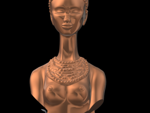 afro woman statue Model Cetak 3D