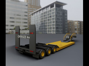 oversize trailer 120 semi truck 3D Print Model