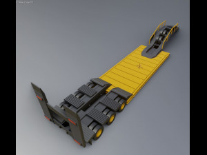 oversize trailer 120 semi truck 3D Print Model