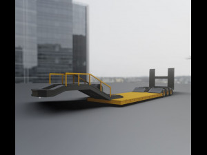 oversize trailer 120 semi truck 3D Print Model