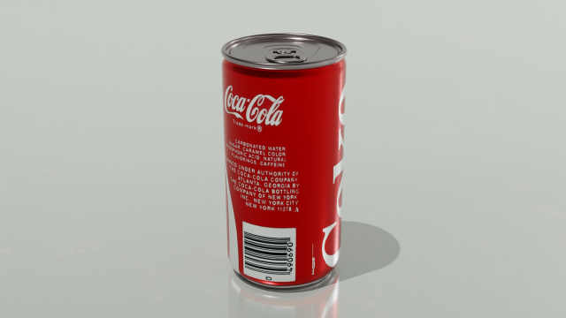 Aluminum Coca-Cola can 3D 모델 .c4d .max .obj .3ds .fbx .stl .blend 