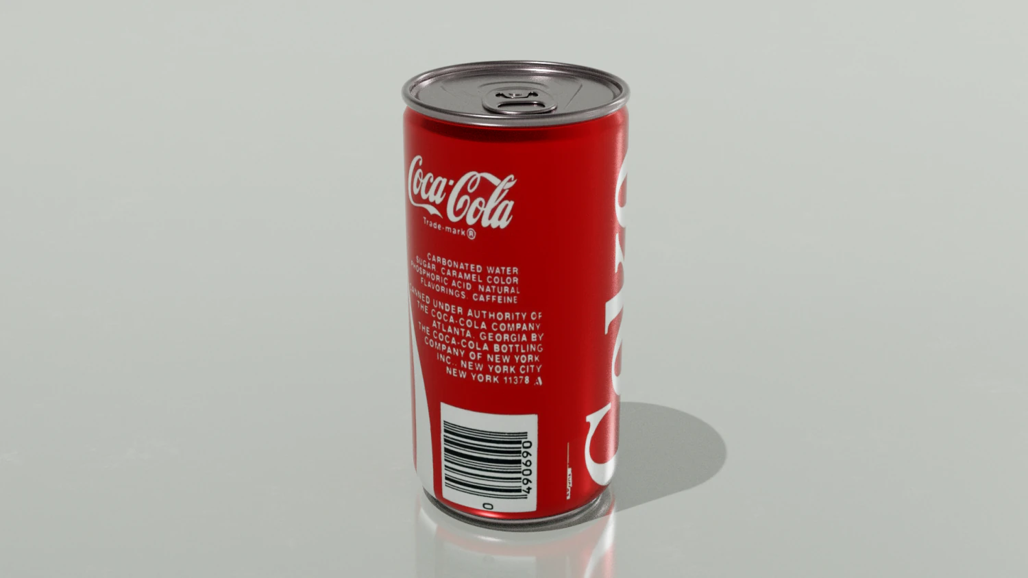 Aluminum Coca-Cola can 3D Model .c4d .max .obj .3ds .fbx .stl .blend 
