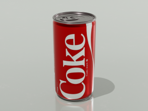 Aluminum Coca-Cola can 3D 모델