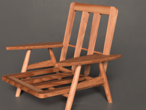 cigar chair 3D 모델