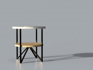 elegant side table 3D मॉडल