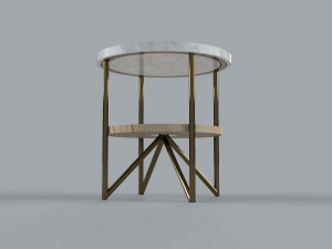 elegant side table 3D मॉडल