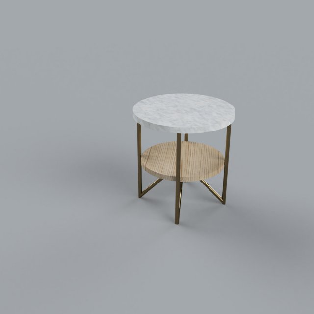 elegant side table 3D मॉडल .c4d .max .obj .3ds .fbx .stl .blend 