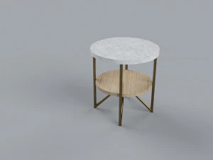 エレガントなサイドテーブル 3Dモデル