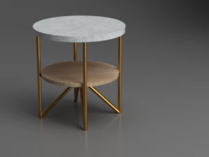 elegant side table 3D Model